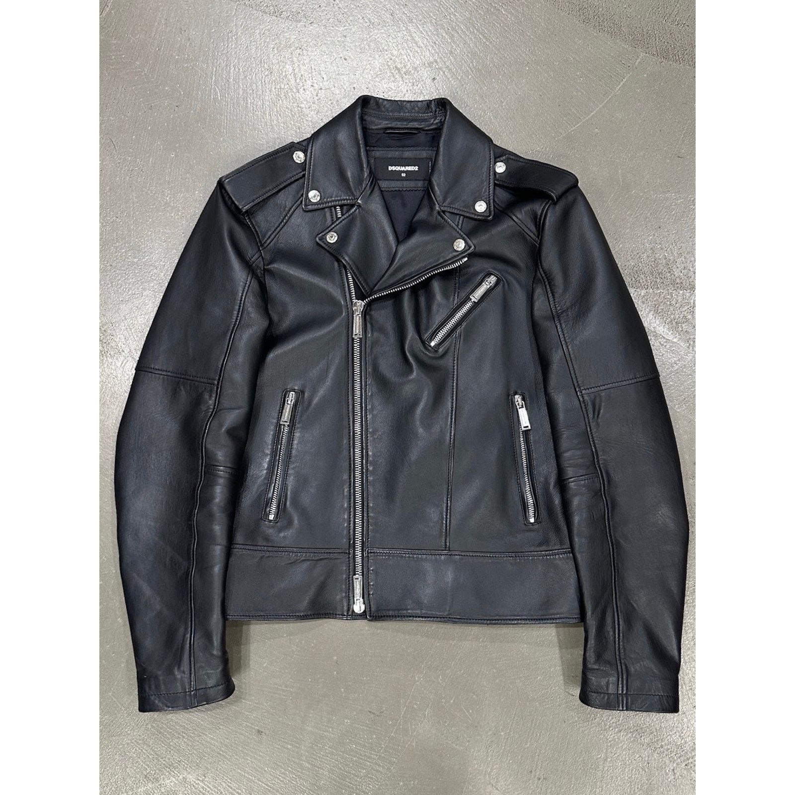 Dsquared2 2020s Dsquared2 biker leather jacket Size US L / EU 52-54 / 3 - 1 Thumbnail