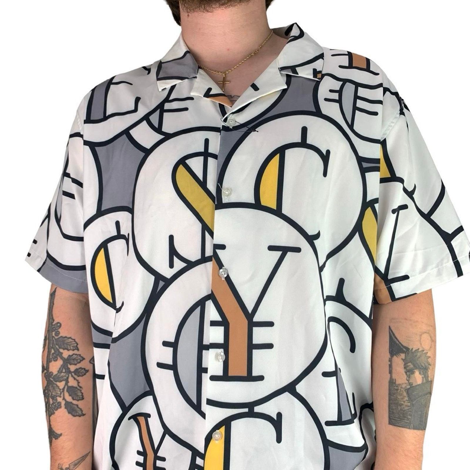 Japanese Brand × Vintage Vintage Y2K Brooklyn State Graphic Button Up Shirt Size US XXL / EU 58 / 5 - 2 Thumbnail