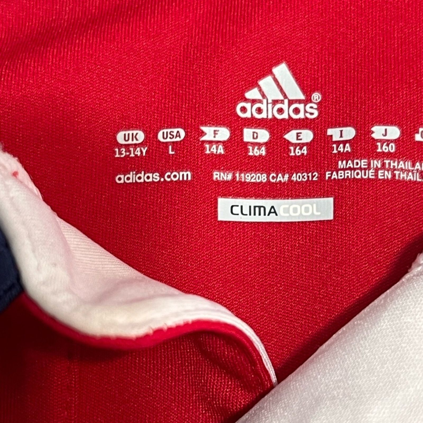 Adidas Chicago Fire Jersey Adidas Soccer Youth Boys MLS Quaker RARE Size US S / EU 44-46 / 1 - 5 Thumbnail
