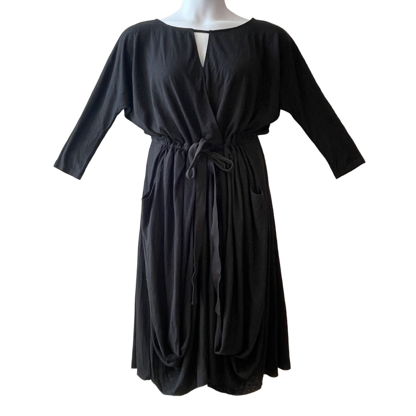 Free People Free People Linen and Cotton Knit Draped Dress Size Med Size M / US 6-8 / IT 42-44 - 1 Thumbnail