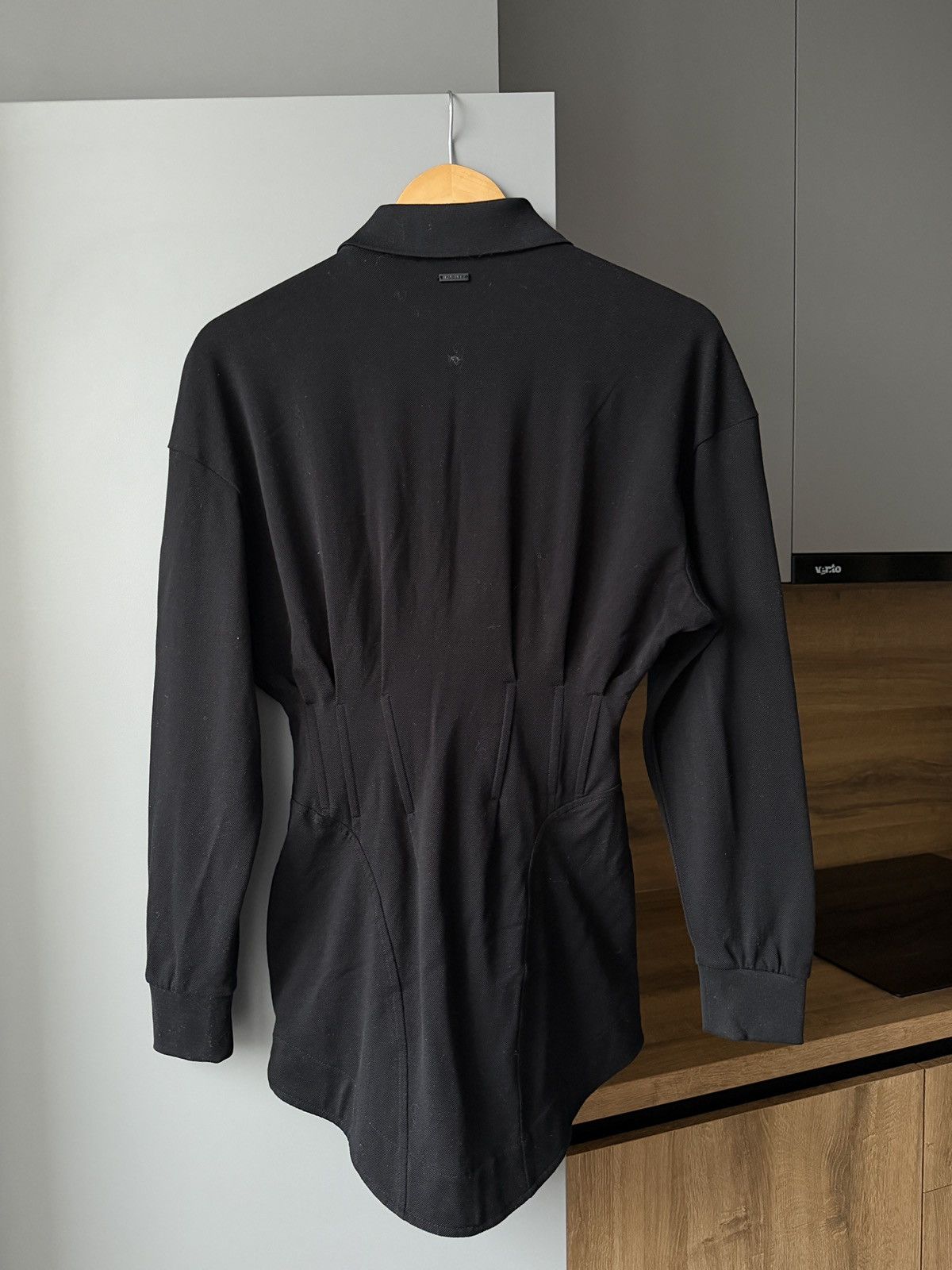 Mugler Mugler Black Corseted Polo Mini Dress Size XXS / US 00 / IT 34 - 8 Thumbnail