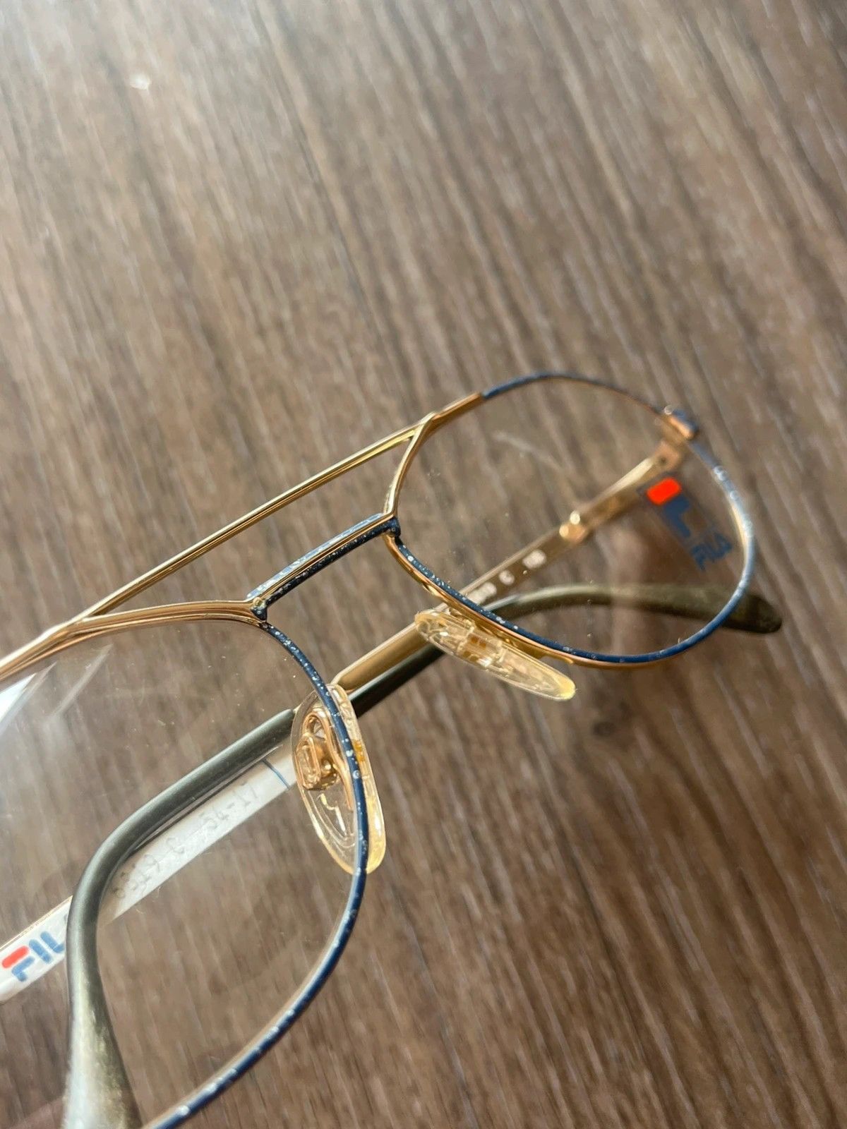 Fila FILA Eyeglass Frames Demo Lens Deadstock 6819 C 54-17 1980's Size ONE SIZE - 9 Thumbnail