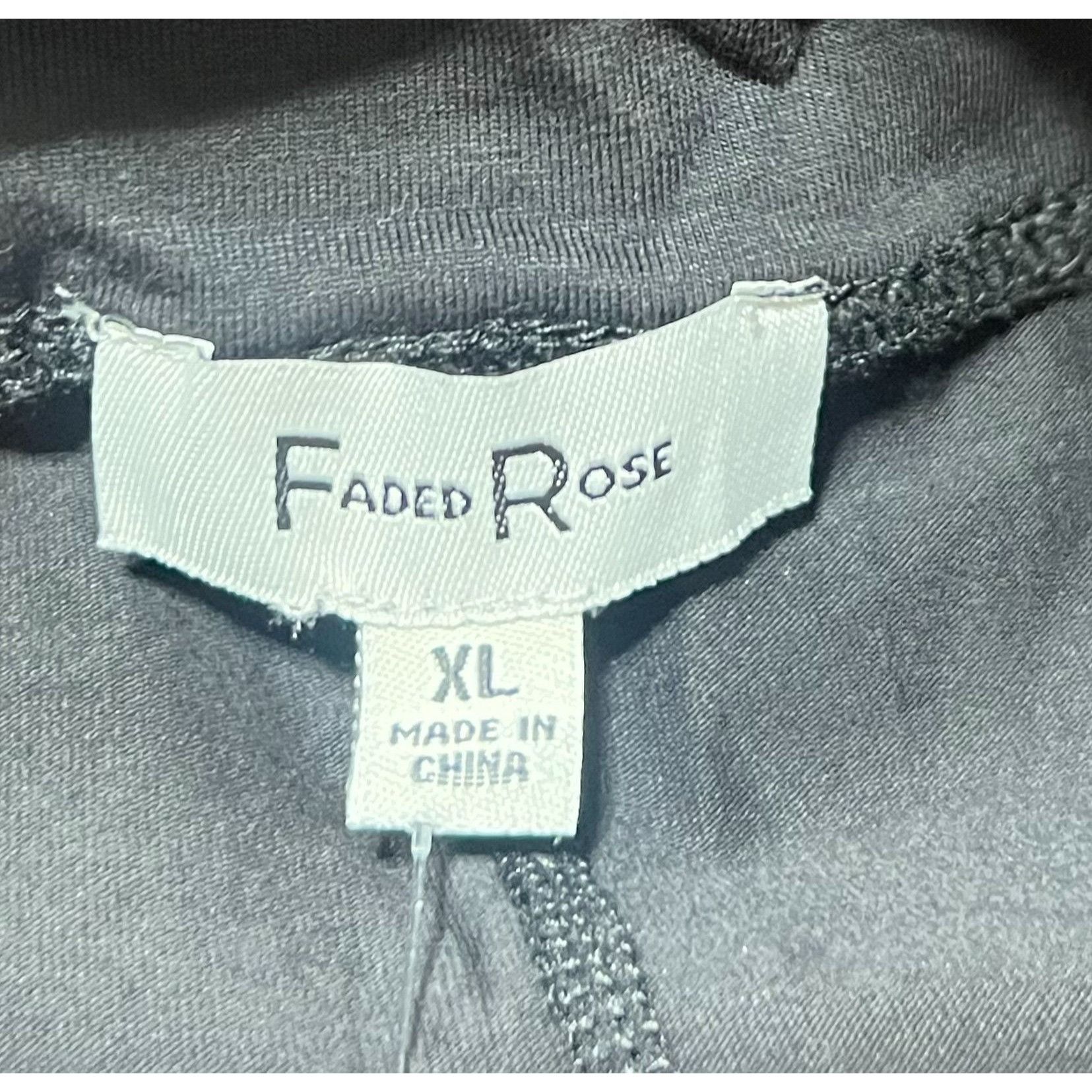 Other Faded Rose - Women's Stretch Wide Leg Pants - Black - Extra Size 34" / US 12 / IT 48 - 10 Thumbnail