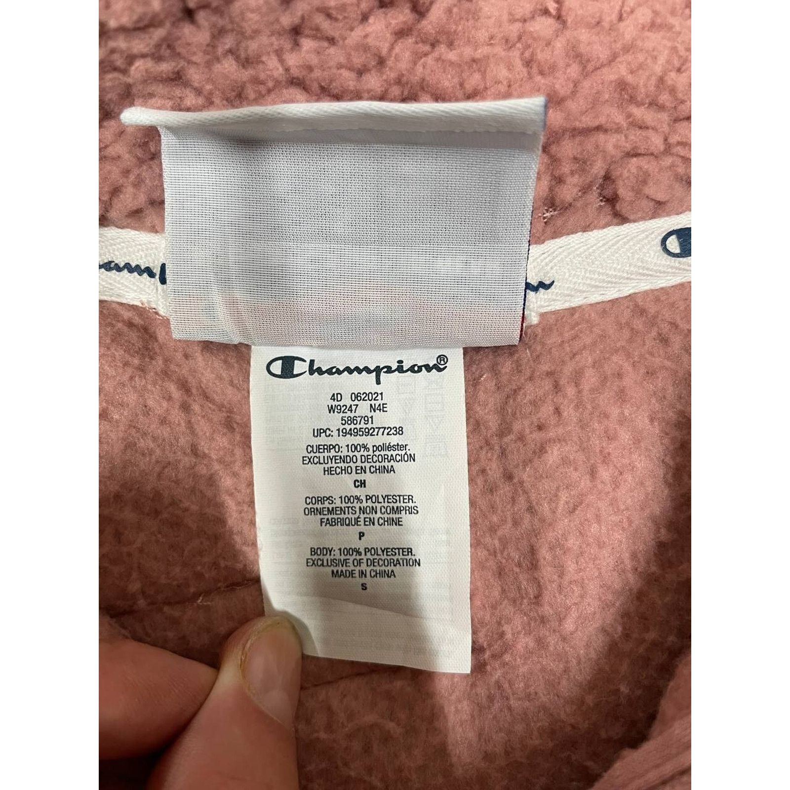 Champion Vintage Champion Pink Fleece Pullover Sherpa Jacket Size S Size S / US 4 / IT 40 - 8 Thumbnail