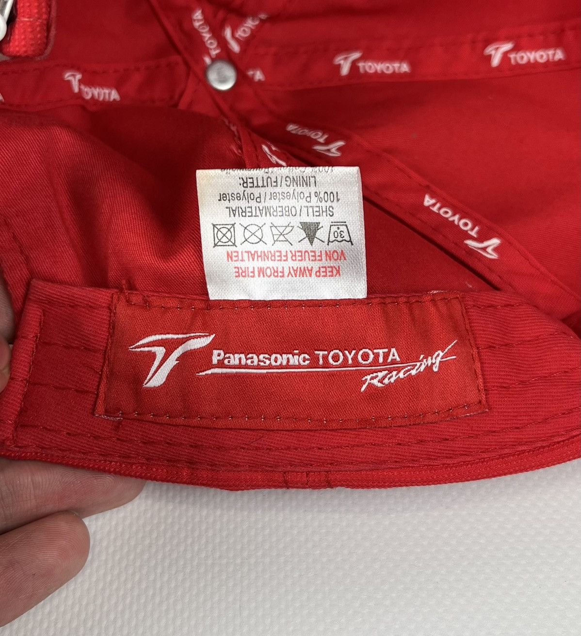 Other Panasonic Toyota Denso Formula 1 Logo F1 Racing Cap Hat Red Size ONE SIZE - 13 Thumbnail