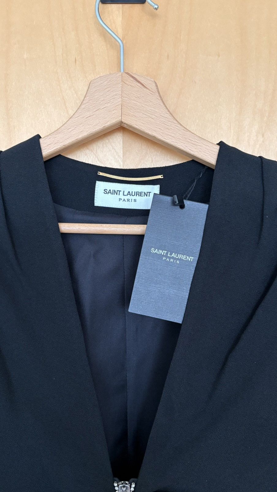 Saint Laurent Paris Saint Laurent Paris Long Sleeve Jumpsuit Size S / US 4 / IT 40 - 4 Thumbnail