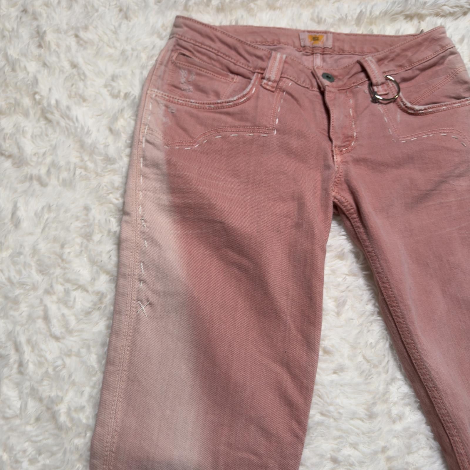 Antik Denim Vintage Antik Denim Y2K Low Rise Flare Jeans Pink Size 27" / US 4 / IT 40 - 7 Thumbnail