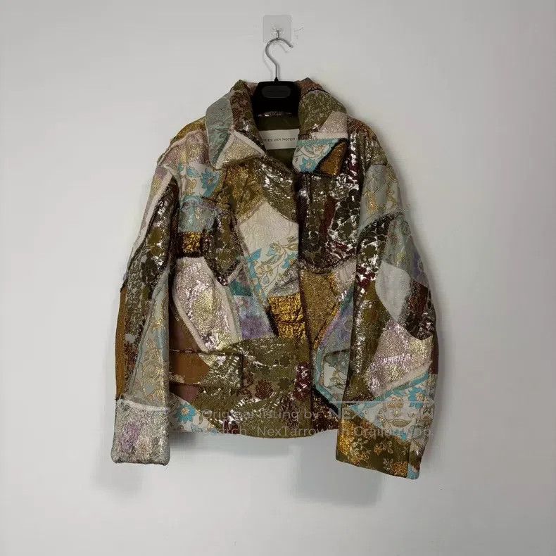 Dries Van Noten Dries Van Noten Heavy embroidery collage design jacket Size L / US 10 / IT 46 - 1 Thumbnail