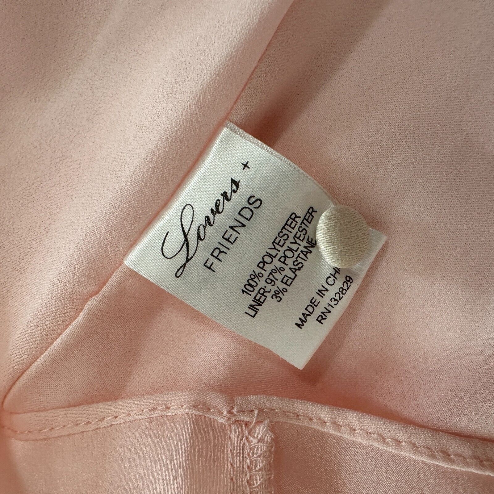 Other Lovers + Friends The Slip Maxi Dress Pink Lined Back Button Size XL / US 12-14 / IT 48-50 - 11 Thumbnail