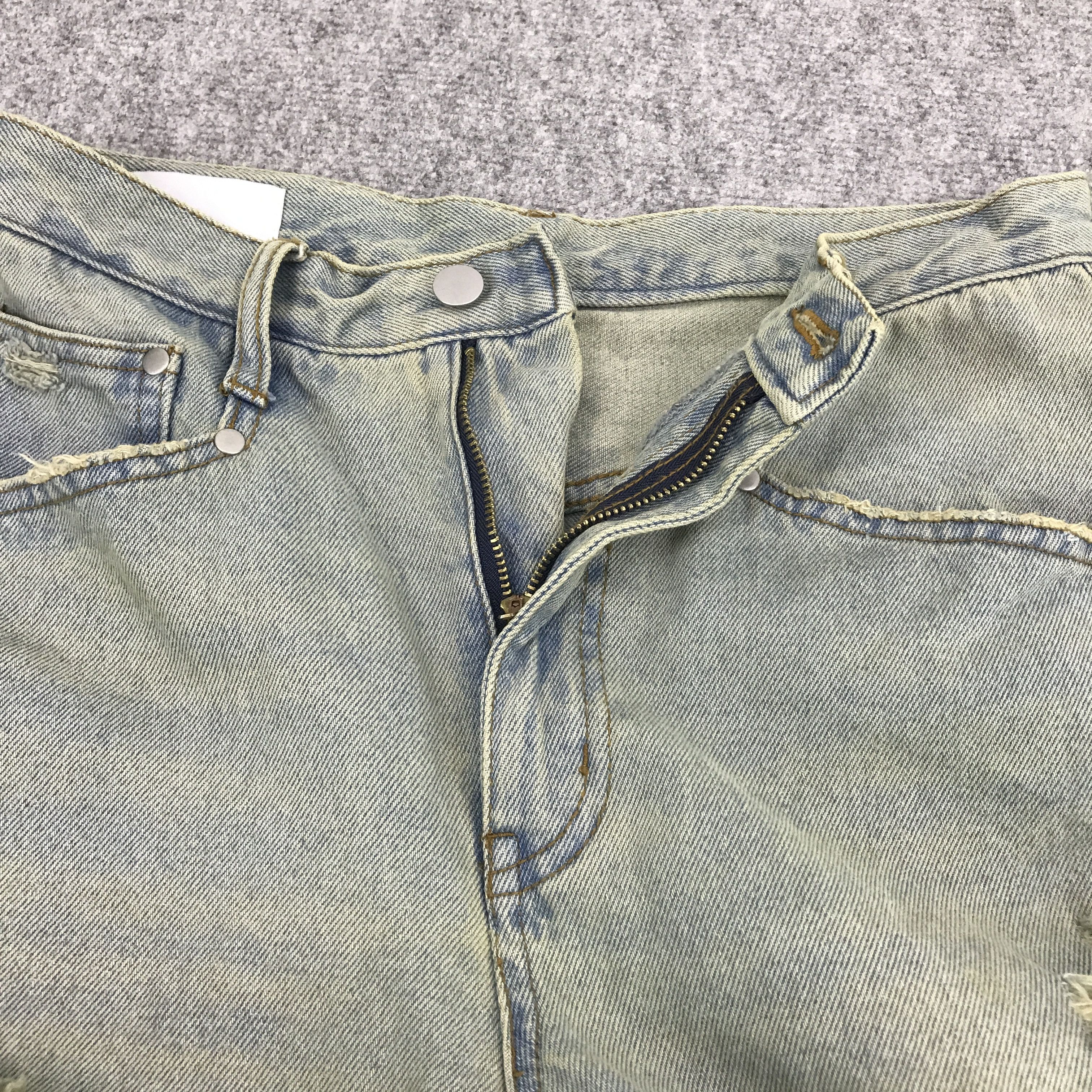 Japanese Brand Japan fashion style the standard distressed Baggy jean Size US 29 - 7 Thumbnail