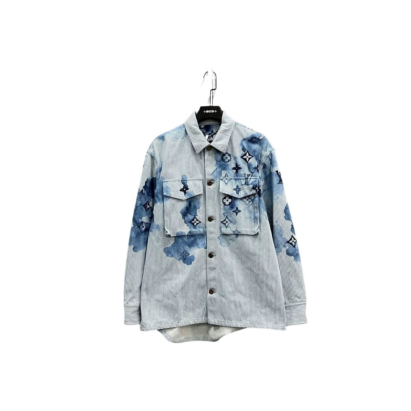 Louis Vuitton Louis Vuitton Watercolor Monogram Striped Shirt M Size US M / EU 48-50 / 2 - 1 Thumbnail