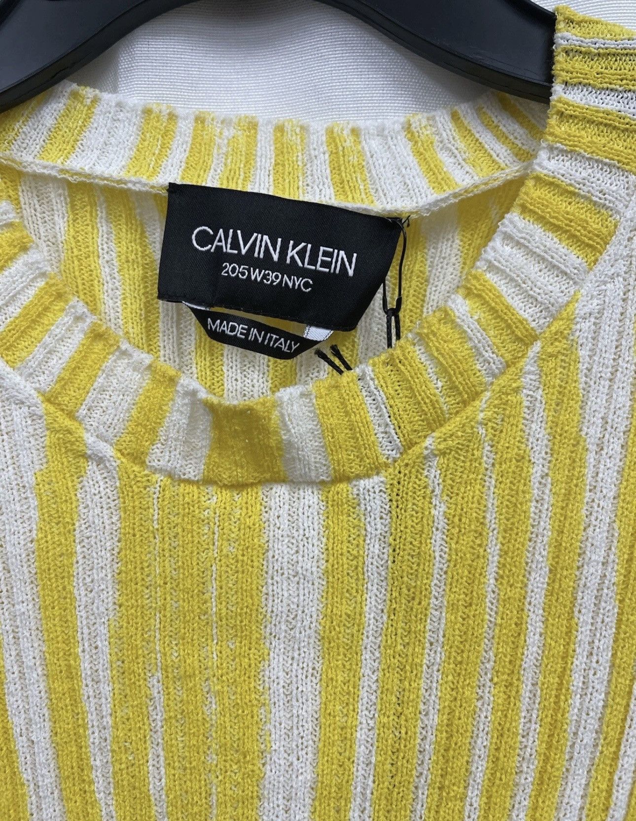 Calvin Klein 205W39NYC Calvin Klein 205W39NYC Stripe Rib Knit Sweater, XS Size XS / US 0-2 / IT 36-38 - 4 Thumbnail