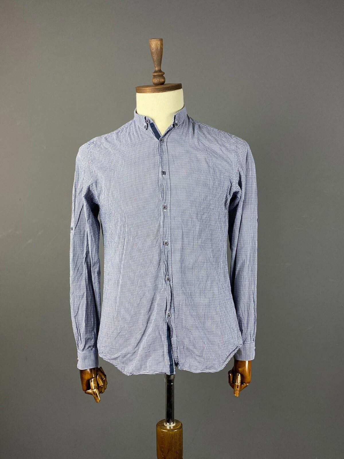 The Kooples The Kooples Sport Check Blue Summer Button Down Shirt Size M Size US M / EU 48-50 / 2 - 1 Thumbnail