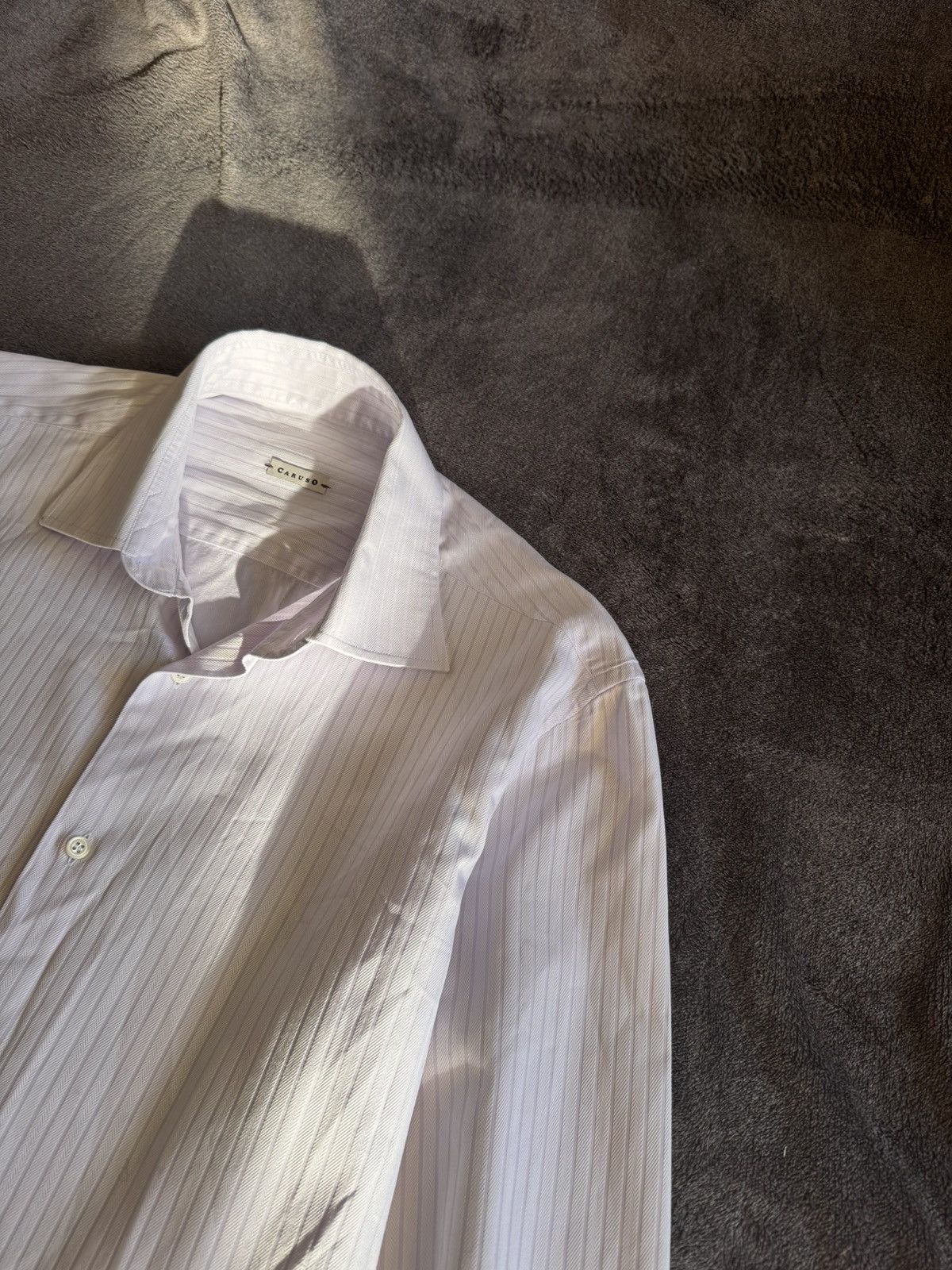 Caruso Caruso luxury cotton men's shirt Size US S / EU 44-46 / 1 - 5 Thumbnail