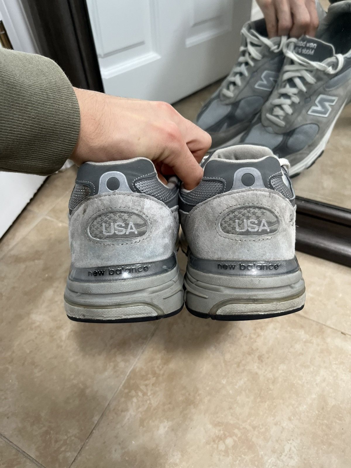 New Balance New Balance 993 Grey Made in USA Size US 12 / EU 45 - 4 Thumbnail