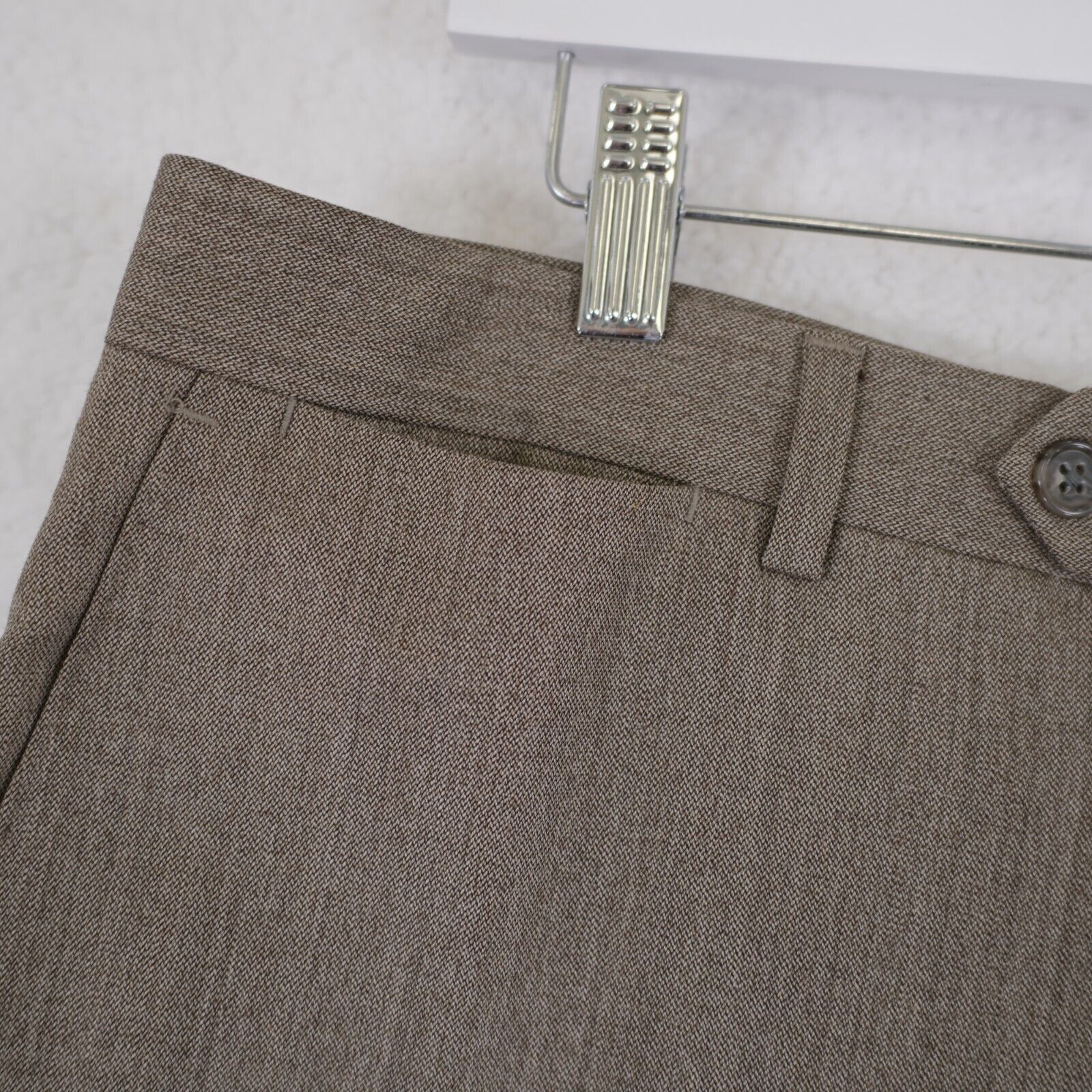 Hart Schaffner Marx Hart Schaffner Marx Gold Trumpeter Beige Basketweave Wool 36 Size 36R - 2 Thumbnail
