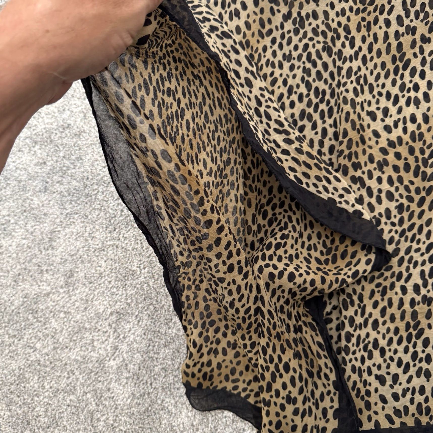 Talbots Talbots Leopard Print Kimono Top S Silk Boho Chic Blouse Multicolor Kimono Women Small Resort Layer Womens Size S / US 4 / IT 40 - 8 Thumbnail