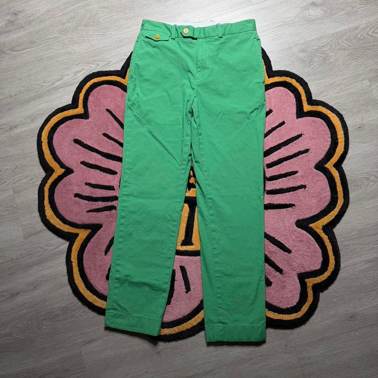 Brooks Brothers Brooks Brothers Milano Fit Casual Chino Pants 30x30 Green Size US 30 / EU 46 - 1 Thumbnail