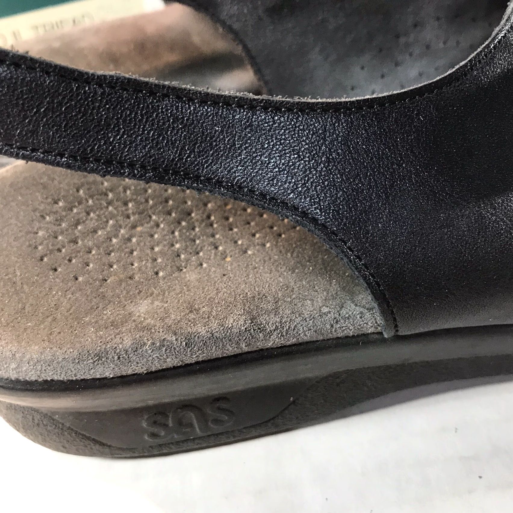 SAS Vintage SAS Black Leather Tripad Comfort Sandals Womens Size 9.5M USA Size US 10 / IT 40 - 5 Thumbnail