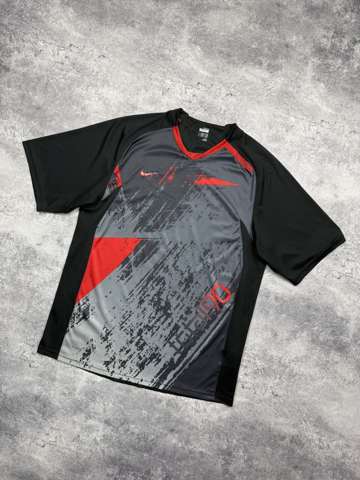 Nike Vintage Nike Total 90 TN Jersey T-Shirt Y2K Swoosh Drill Tee Size US M / EU 48-50 / 2 - 2 Thumbnail