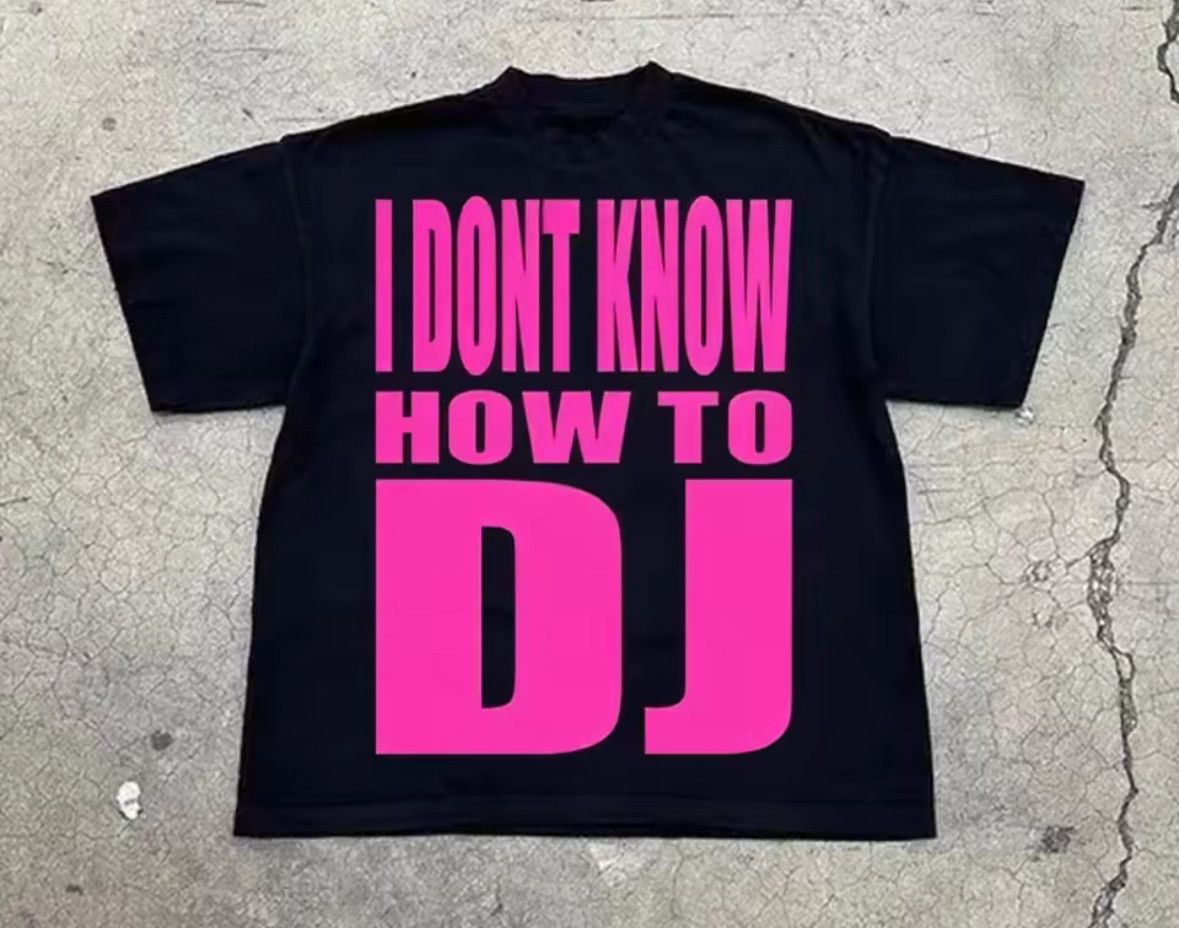 Japanese Brand Streetwear Goth DJ Swag Quote Fashion Black T-Shirt Punk Tee Size US L / EU 52-54 / 3 - 1 Thumbnail