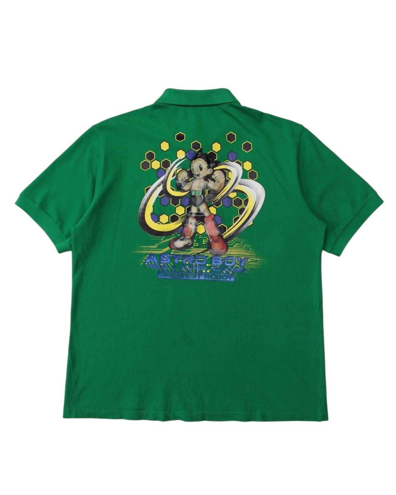 Hysteric Glamour 2000S TEZUKA PRODUCTIONS ASTRO BOY HEX GRID GREEN POLO Size US XL / EU 56 / 4 - 1 Thumbnail