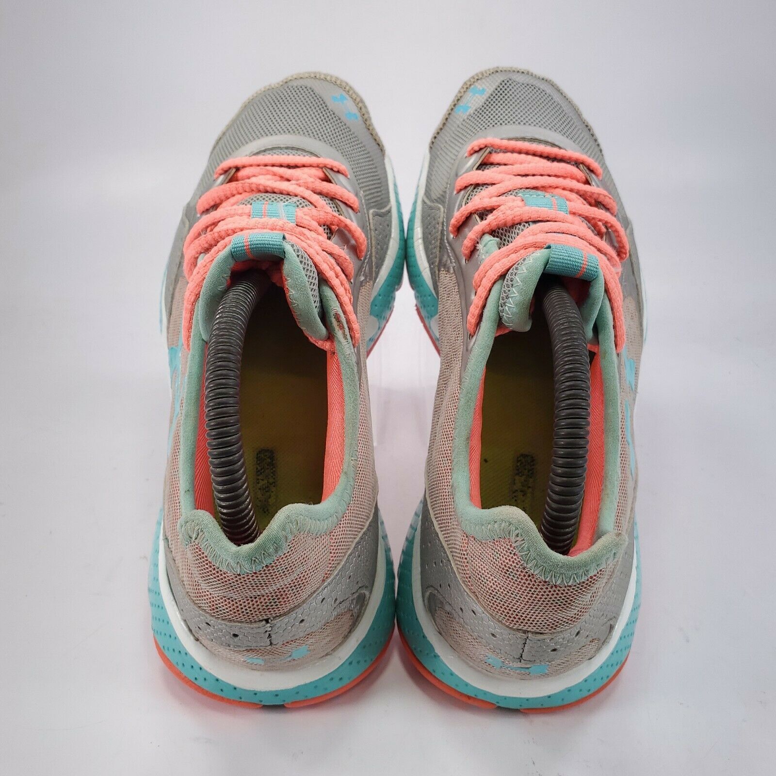 Under Armour Under Armour Shoe Womens Size 8.5 1250733-900 Gray Pink Blue Size US 8.5 / IT 38.5 - 4 Thumbnail