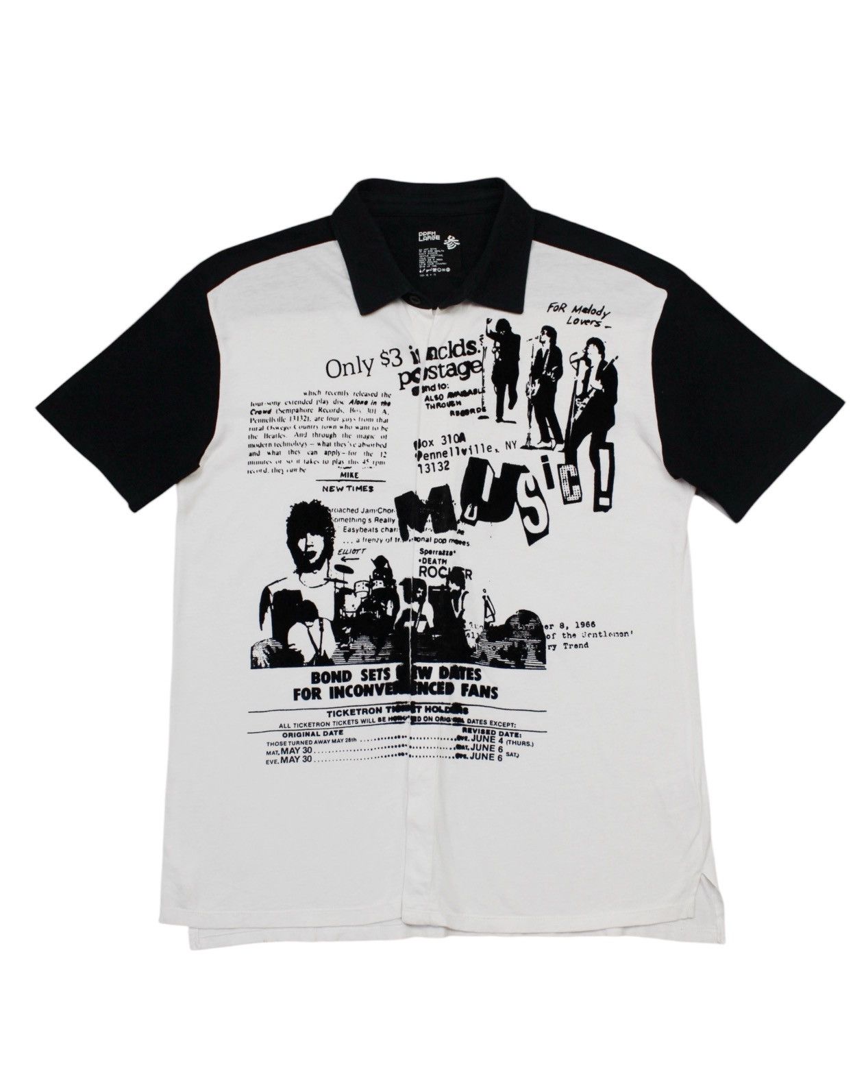 Japanese Brand SS2009 PPFM GRAPHIC MUSIC POLO SHIRT Size US L / EU 52-54 / 3 - 1 Thumbnail
