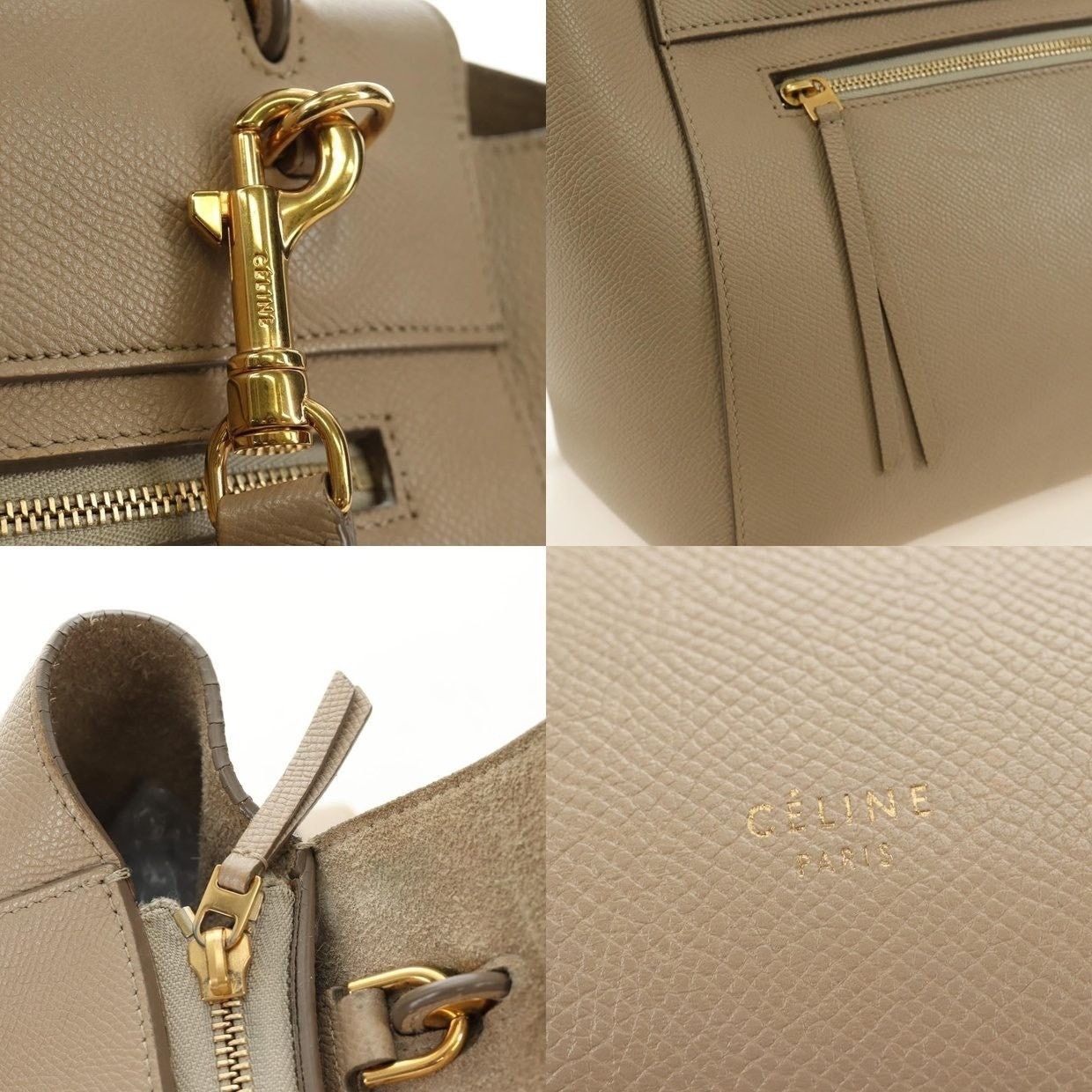 Celine Celine Leather Belt Bag Micro Handbag Beige Size ONE SIZE - 12 Thumbnail