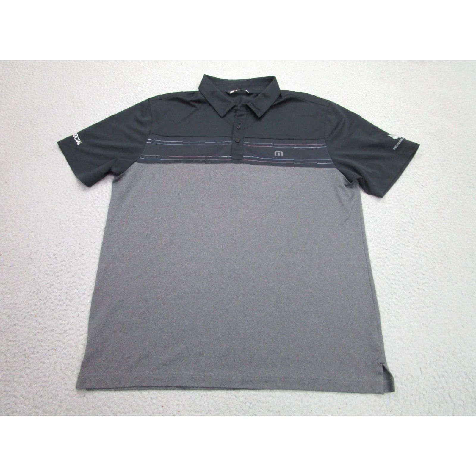 TravisMathew Travis Mathew Shirt Mens L Gray Black Polo Golf Monarch Beach Country Club Shirt Mens L Gray Black Polo Golf Monarch Beach Country Club Size US L / EU 52-54 / 3 - 2 Thumbnail