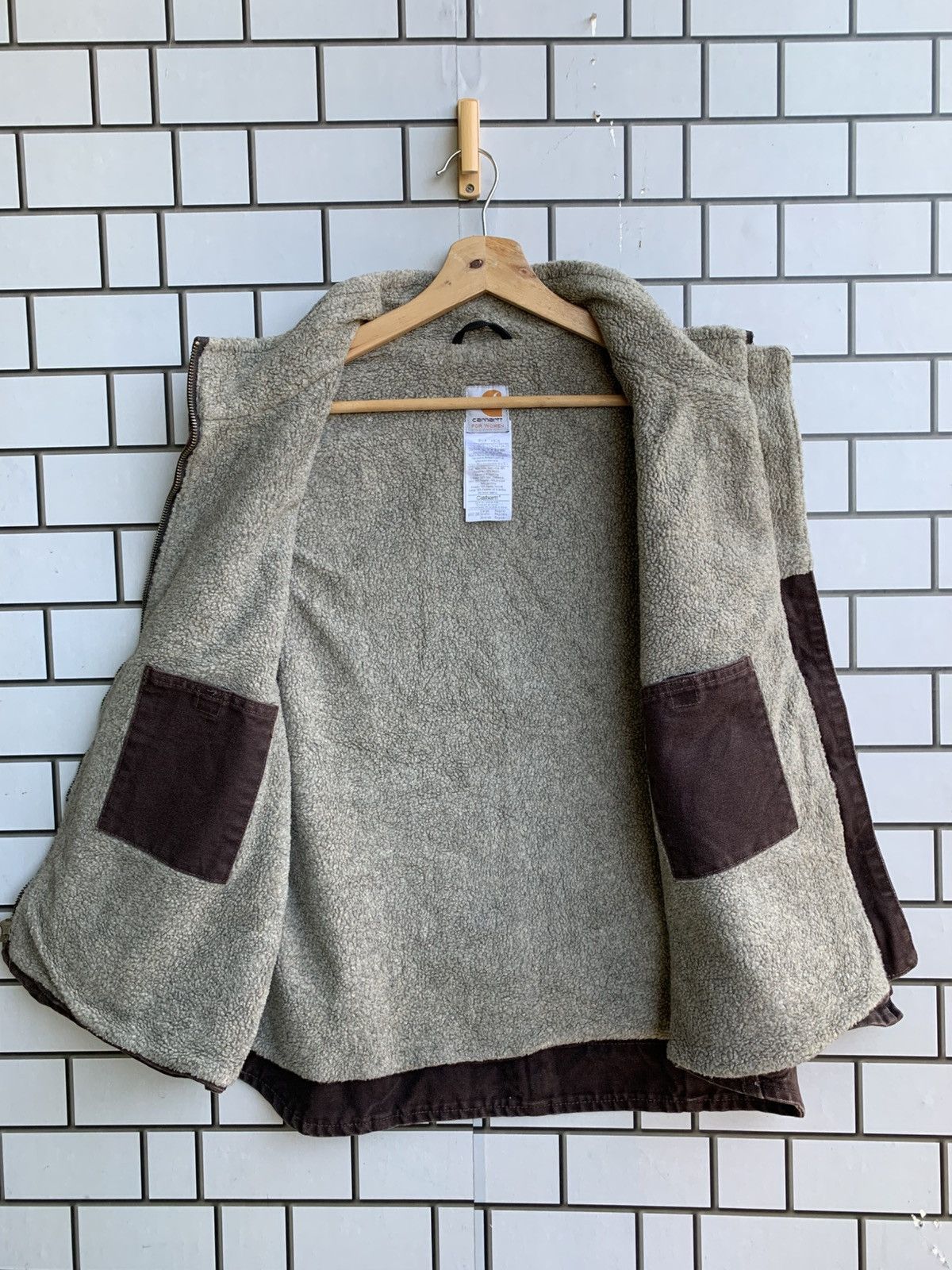 Vintage Vintage Crazy Carhartt Vest Jacket Size L / US 10 / IT 46 - 4 Thumbnail