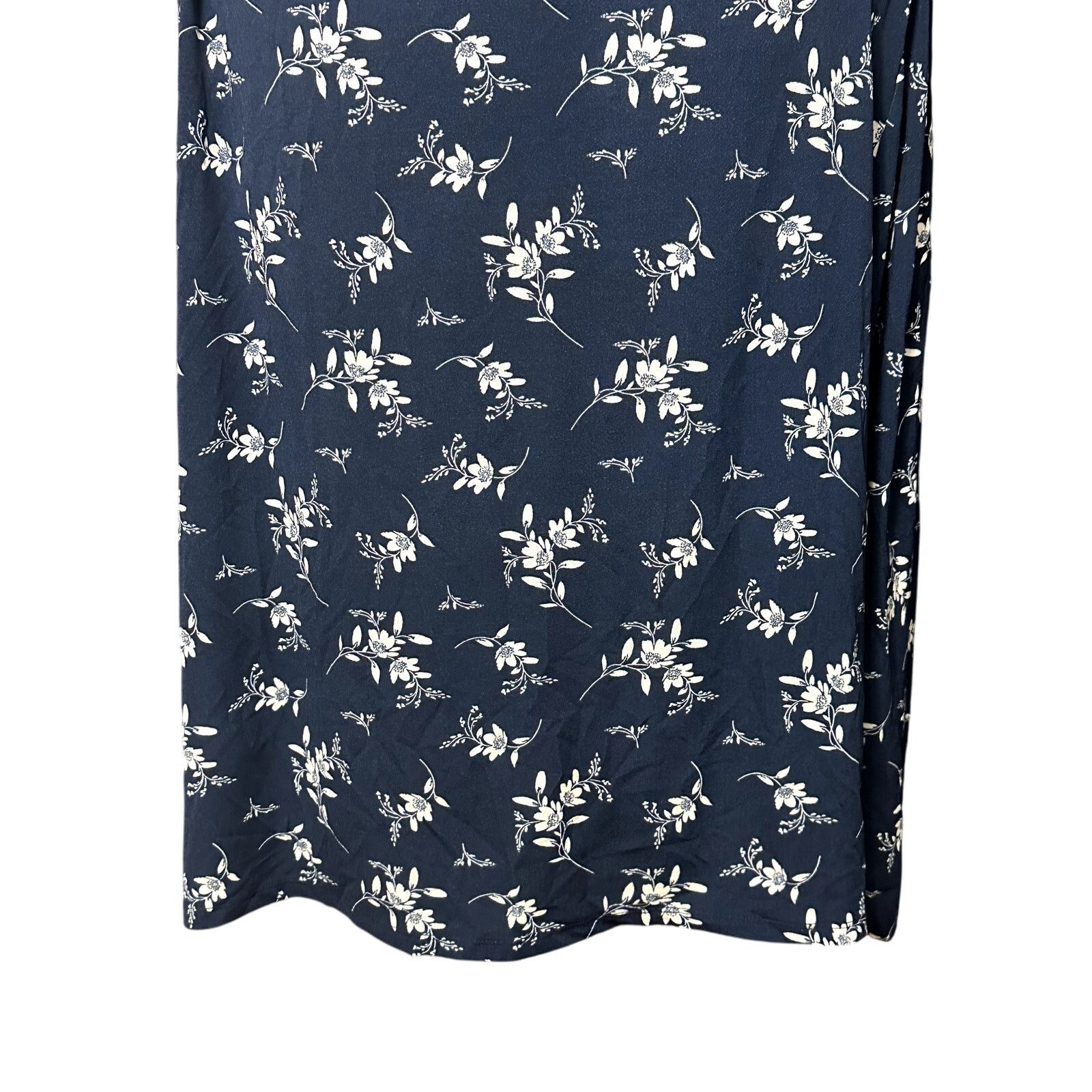 Other Belldini Blouse Shoulder Button Floral Blue/Cream Women's 2X Size XXL / US 16-18 / IT 52-54 - 7 Thumbnail