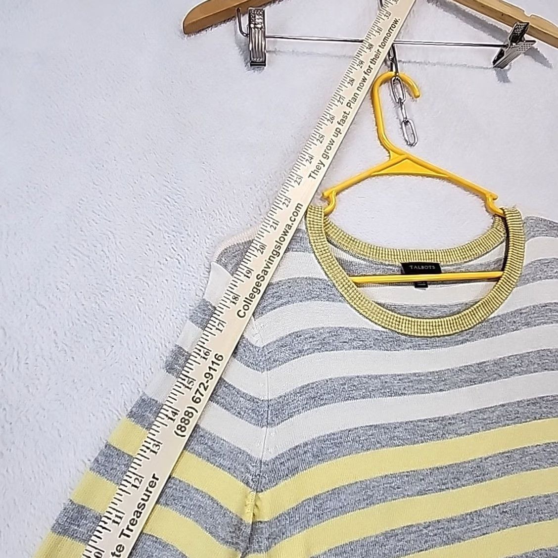 Talbots Talbots Sweater Stripe 3/4 Sleeves Crew Neck Multicolor Knit All Seasons Ladies M Regular Size M / US 6-8 / IT 42-44 - 7 Thumbnail