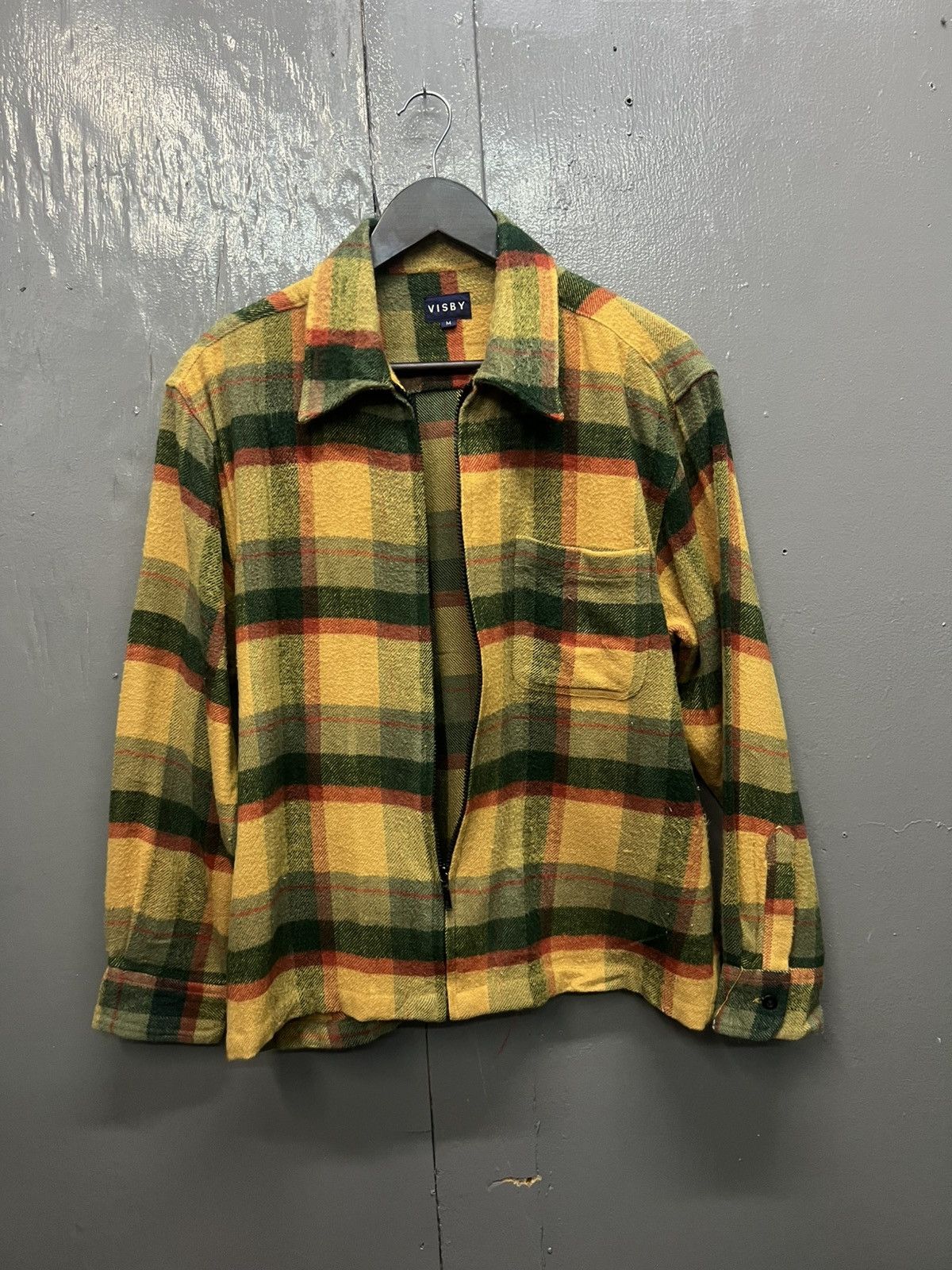 Vintage Visby Wool Tartan Zipper Jacket Size US M / EU 48-50 / 2 - 5 Thumbnail