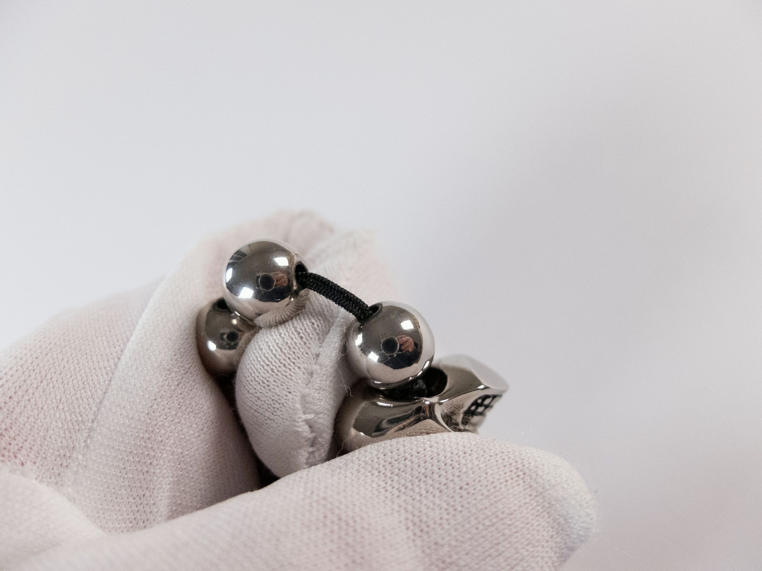 Alexander McQueen ALEXANDER MCQUEEN Skull silver tone metal beads bracelet Size ONE SIZE - 6 Thumbnail
