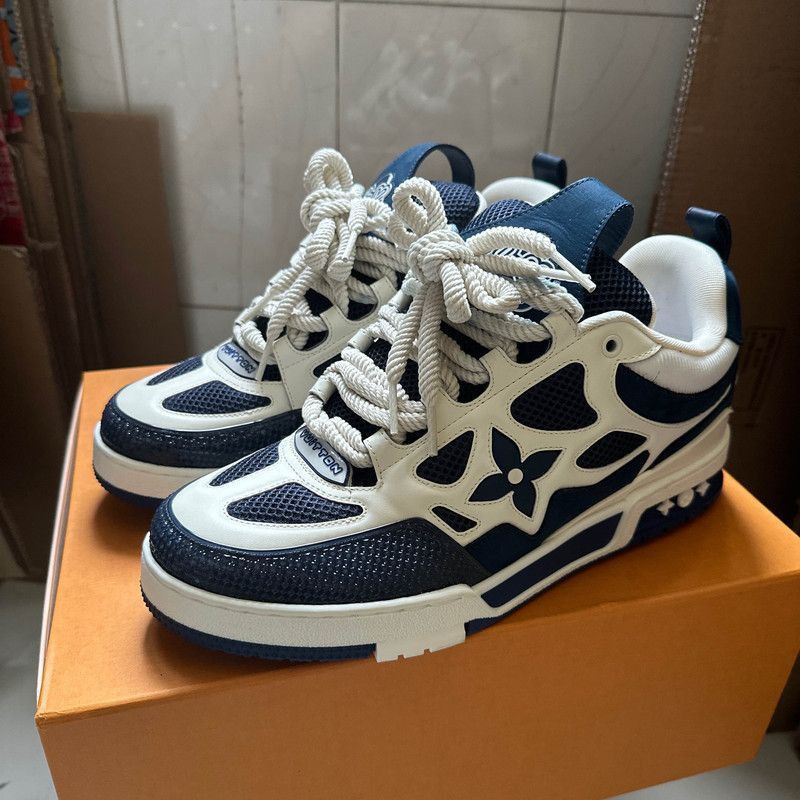Louis Vuitton Louis Vuitton Skate Lowtop Fashion Sneakers Blue White -250 Size US 10.5 / EU 43-44 - 1 Thumbnail