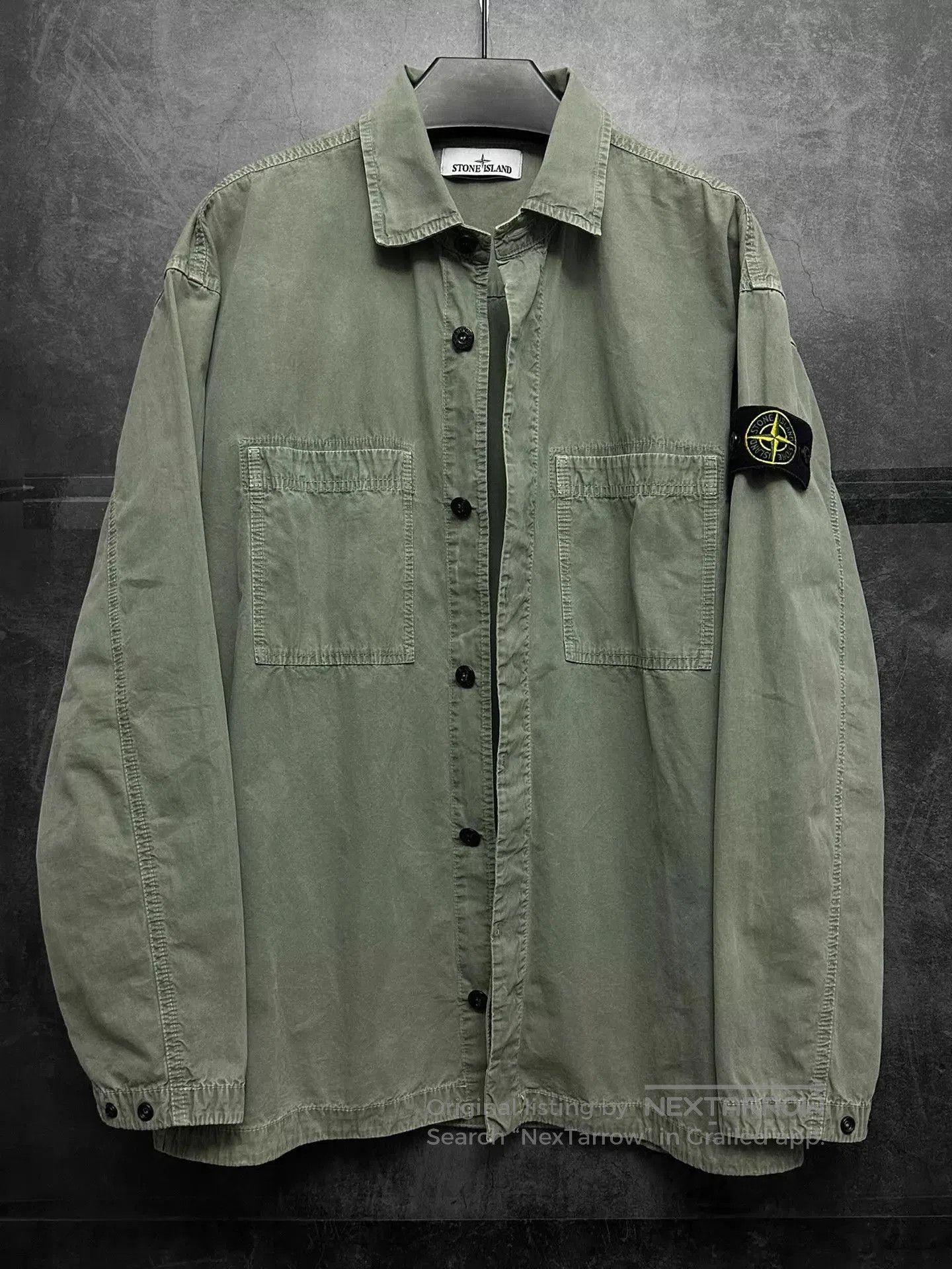 Stone Island Green Long-Sleeve Button-Up Shirt. Size US M / EU 48-50 / 2 - 2 Thumbnail