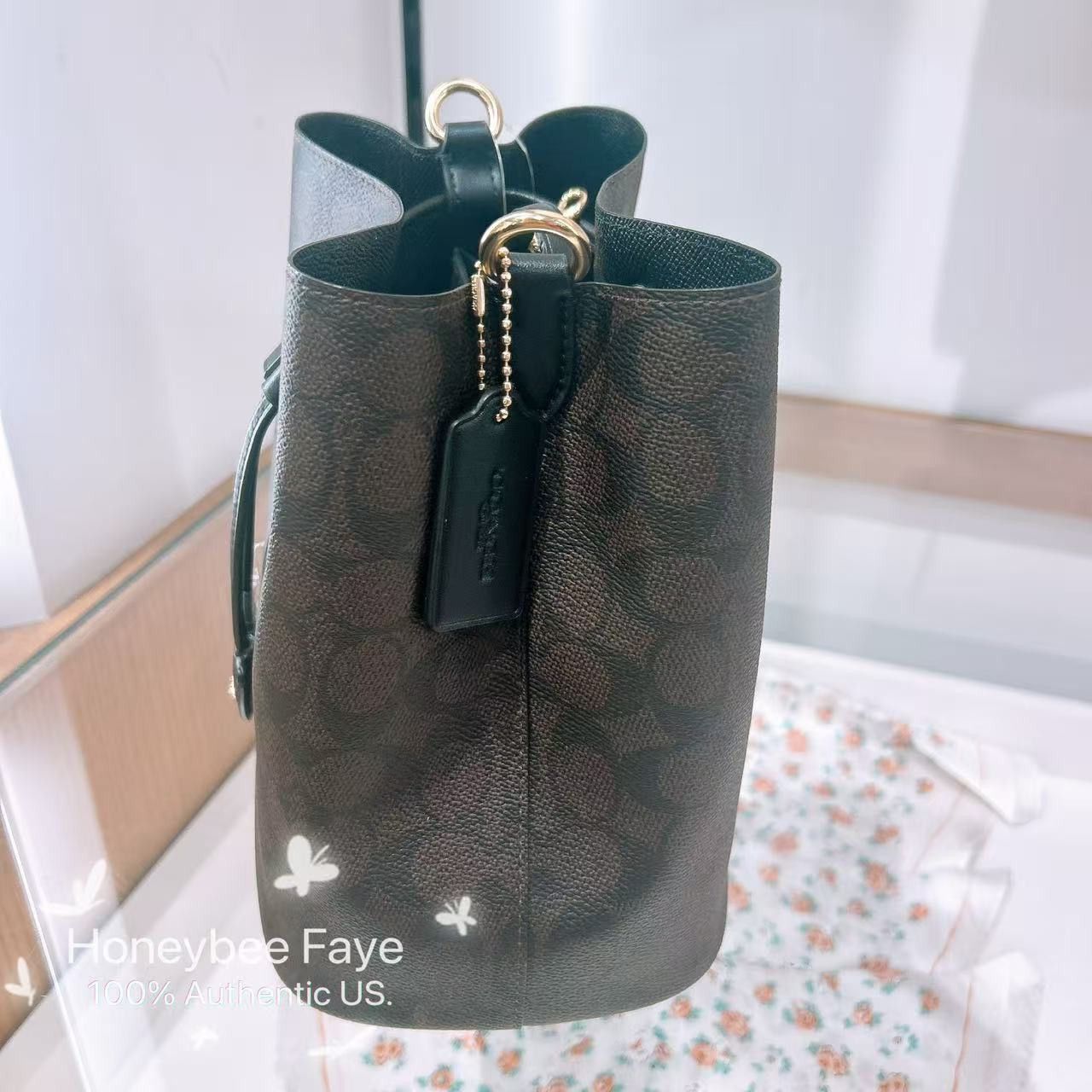 Coach NWT Coach Rowan Bucket Bag In Signature Canvas CBH07 Size ONE SIZE - 2 Thumbnail