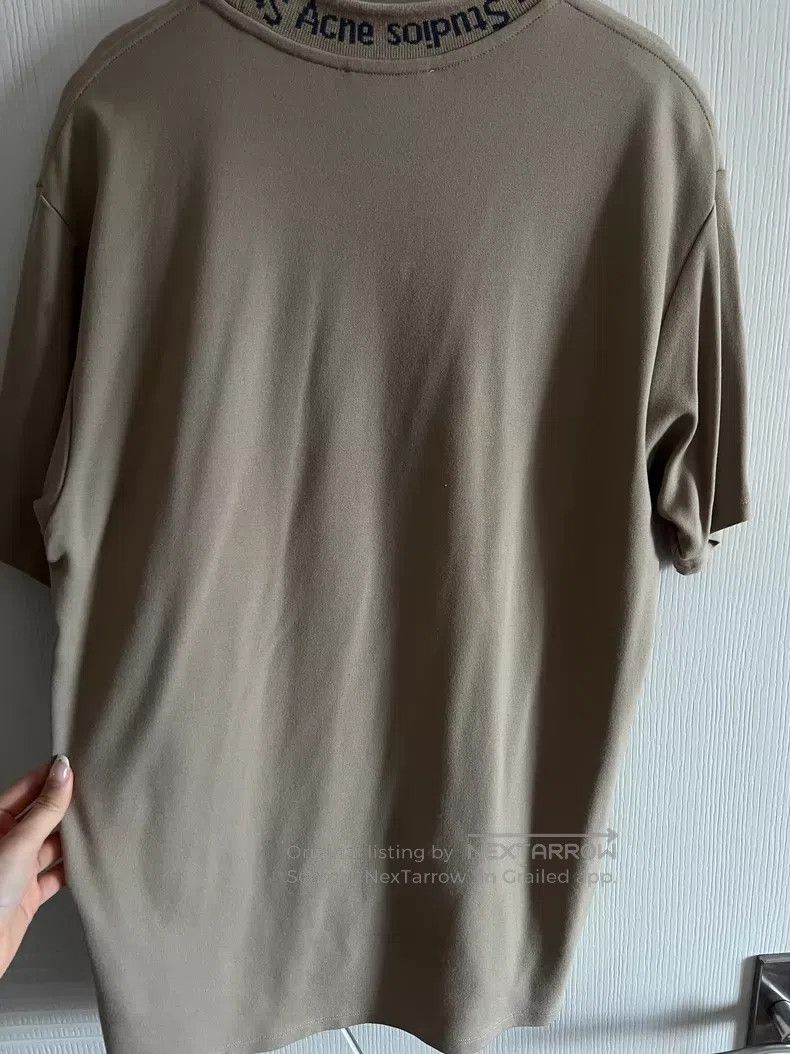 Acne Studios Acne Studios Light Khaki Short Sleeve T-Shirt with Embroid Size US M / EU 48-50 / 2 - 4 Thumbnail