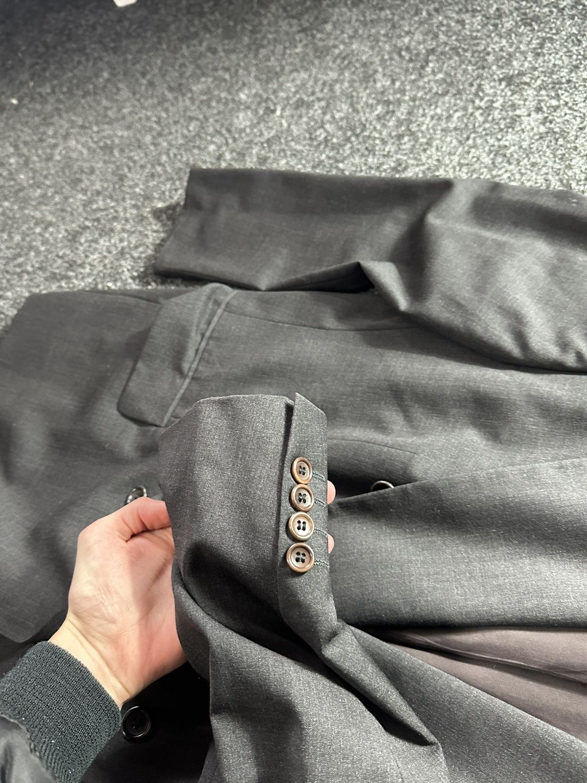 Hugo Boss × Loro Piana × Vintage 🚨 vintage Loro Piana Blazer Hugo Boss Jacket gray 100% lana Size US L / EU 52-54 / 3 - 9 Thumbnail