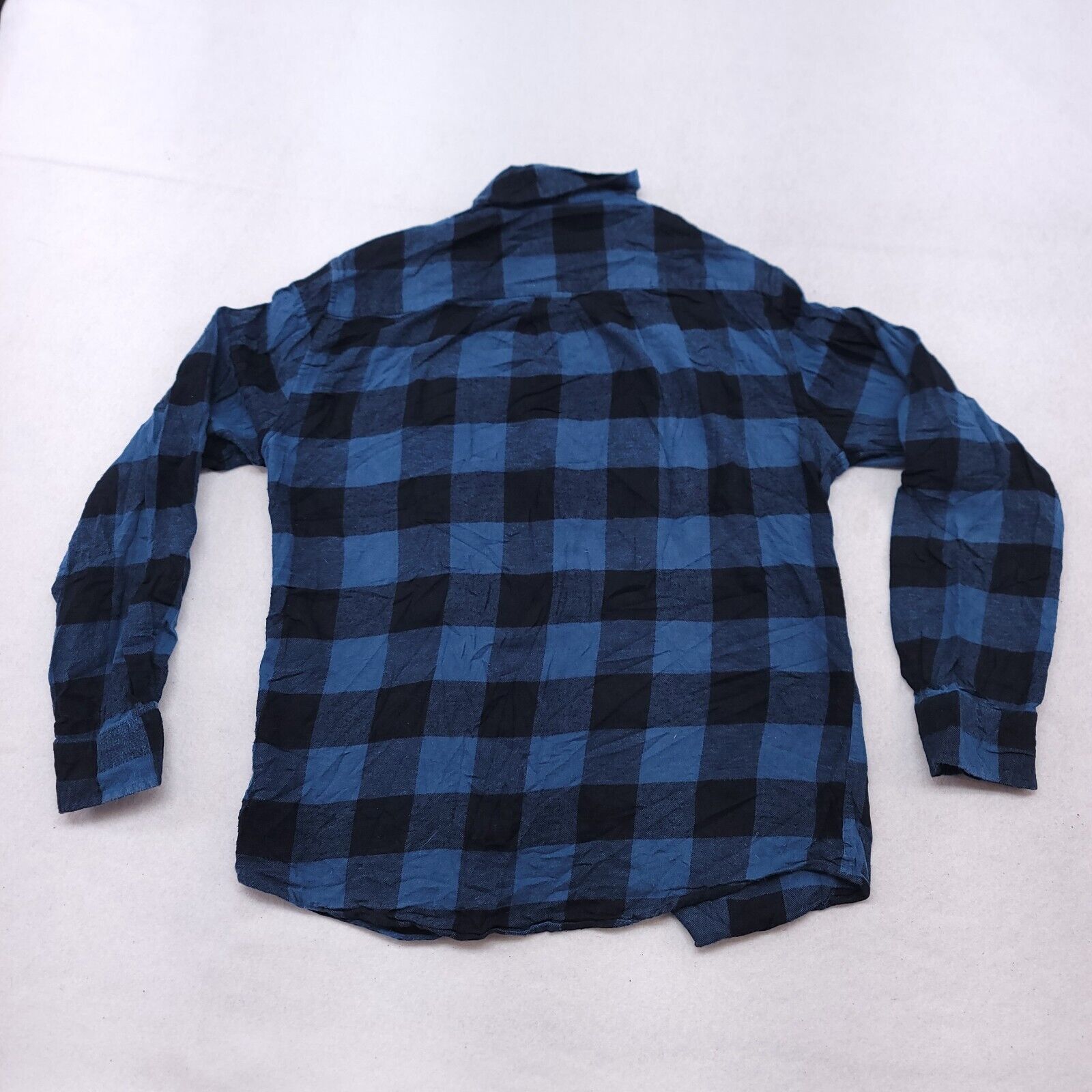 Croft & Barrow Croft & Barrow Buffalo Check Flannel Shirt Mens Size M Blue Size US M / EU 48-50 / 2 - 10 Thumbnail