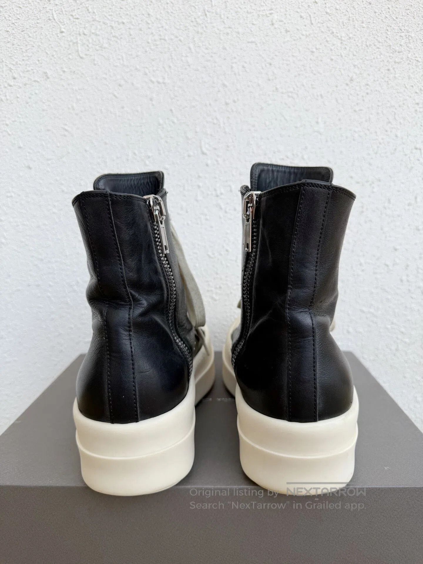 Rick Owens Rick Owens 25SS Thick Sole Leather Sneakers. Size US 6 / IT 36 - 6 Thumbnail