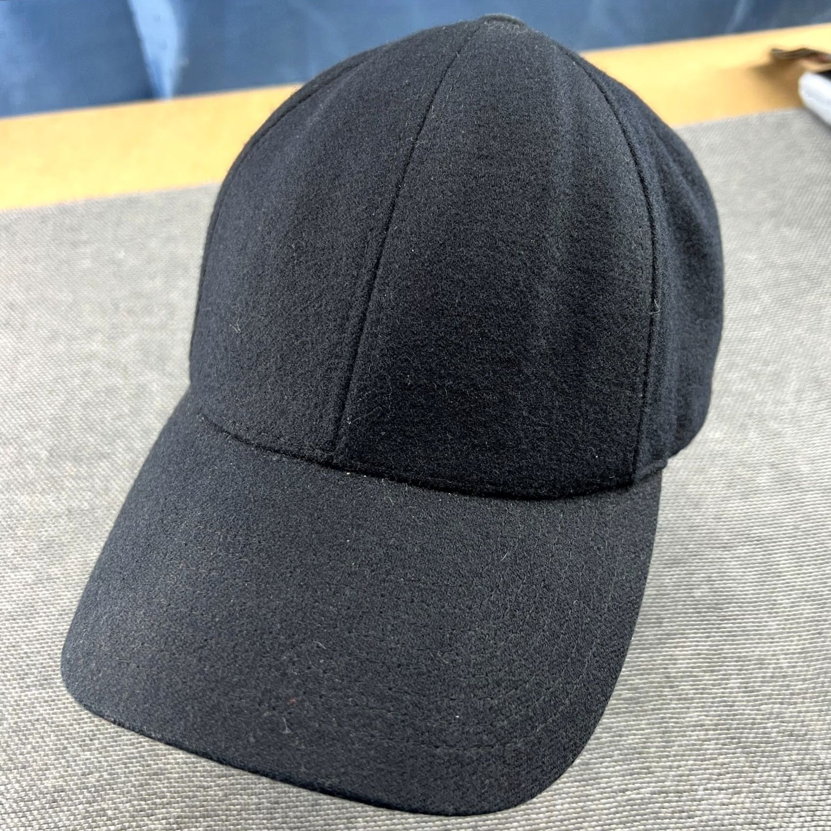 Vintage VARSITY HEADWEAR Cap Hat XL Wool Unisex Adults Baseball Cap Vitale Barberis Canonico Quick Dry Canvas Black Size ONE SIZE - 2 Thumbnail