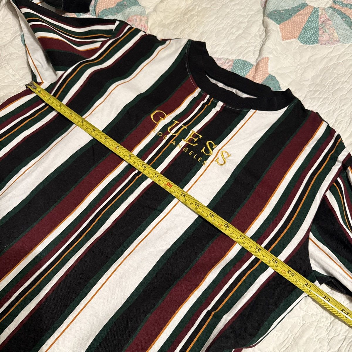 Guess Guess t shirt Los Angeles stripe vintage Long Sleeve tee Size US M / EU 48-50 / 2 - 6 Thumbnail