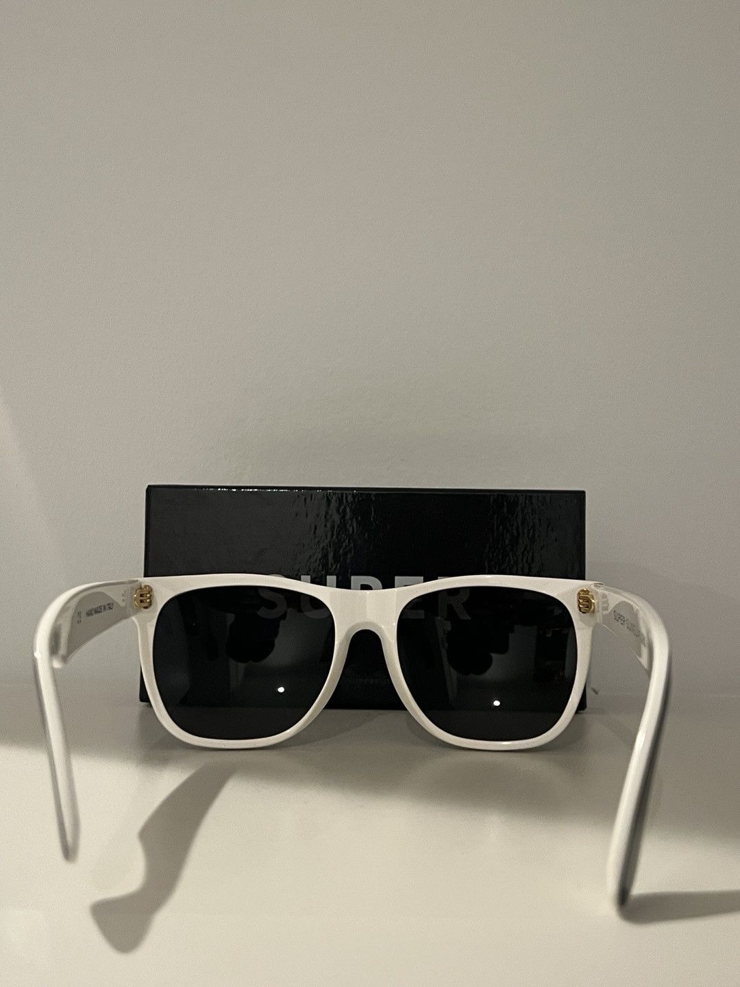 Retrosuperfuture Retrosuperfuture Black, White, Gold Sunglasses Size ONE SIZE - 6 Thumbnail