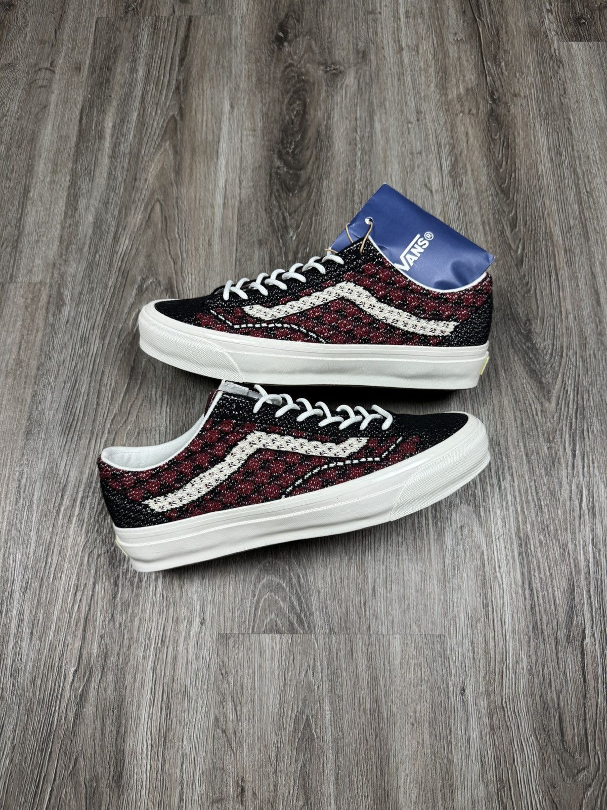Vans Vans Premium Old Skool Knit Pack - Geo Check Bordeaux sz 10 Size US 10 / EU 43 - 1 Thumbnail