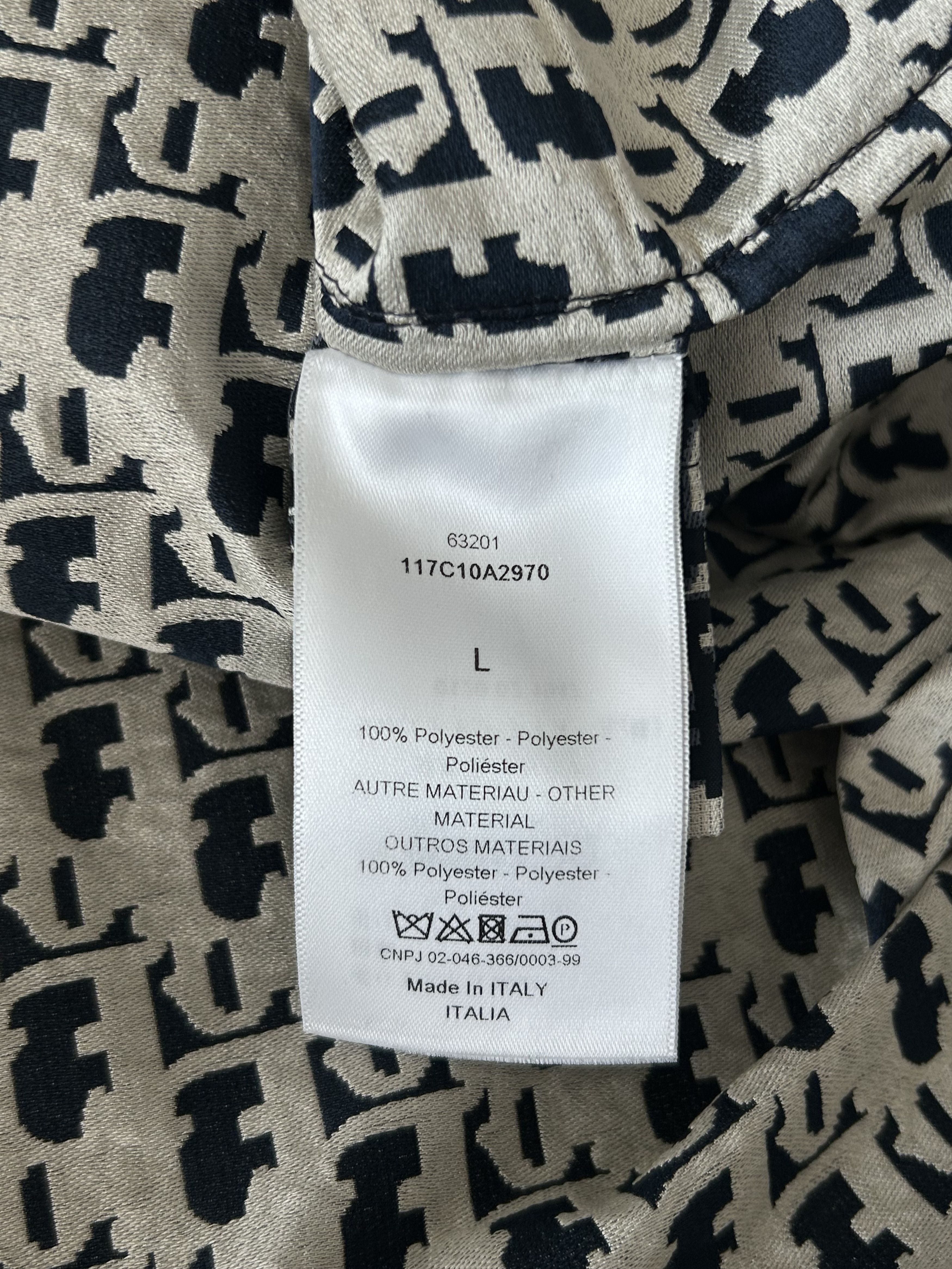 Dior Black & White Houndstooth Taffeta Oversized Women's Anorak Size L / US 10 / IT 46 - 4 Thumbnail