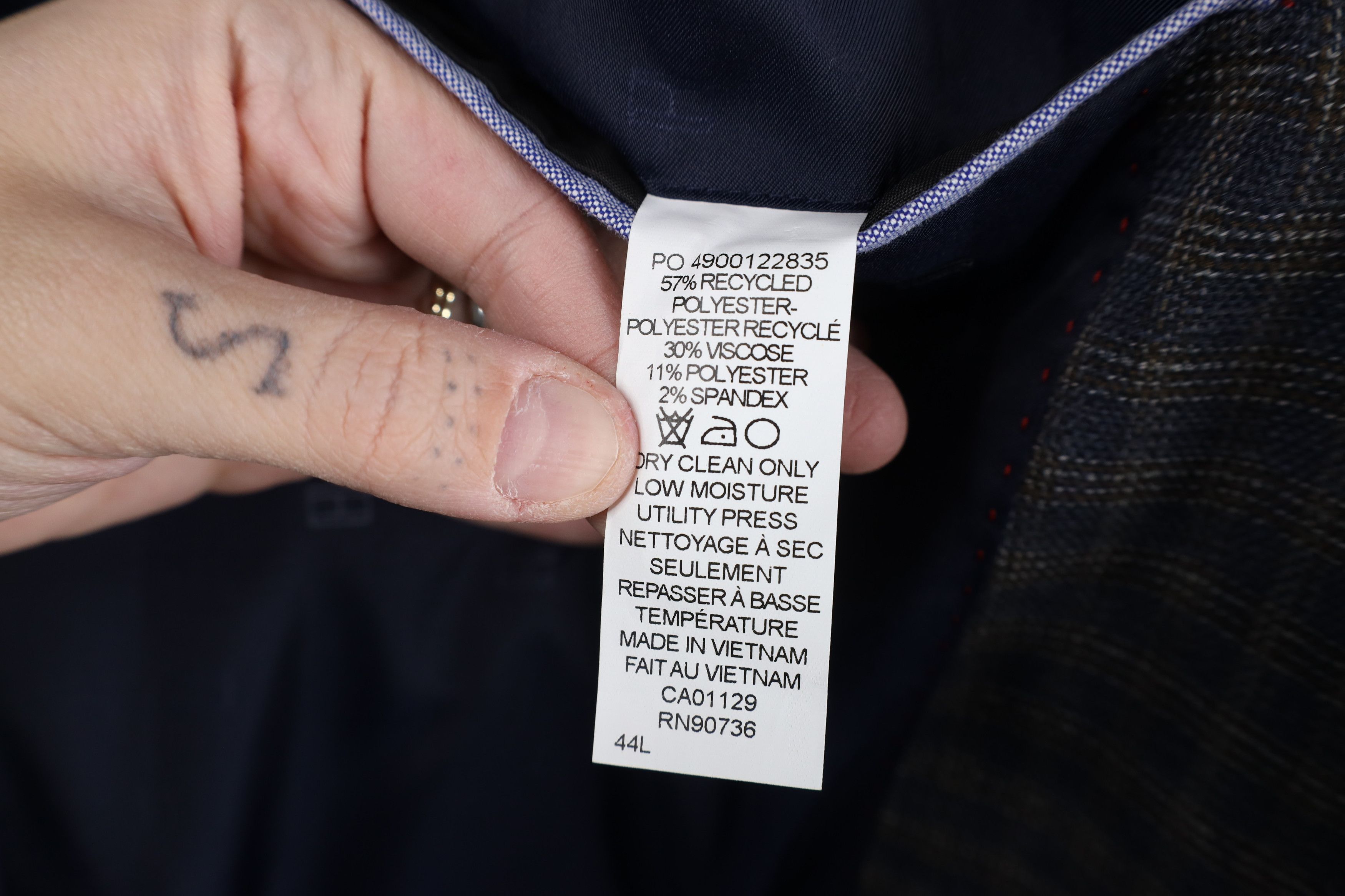 Tommy Hilfiger Tommy Hilfiger 2 Button Suit Coat Blazer Jacket Blue Plaid Size US XXL / EU 58 / 5 - 13 Thumbnail