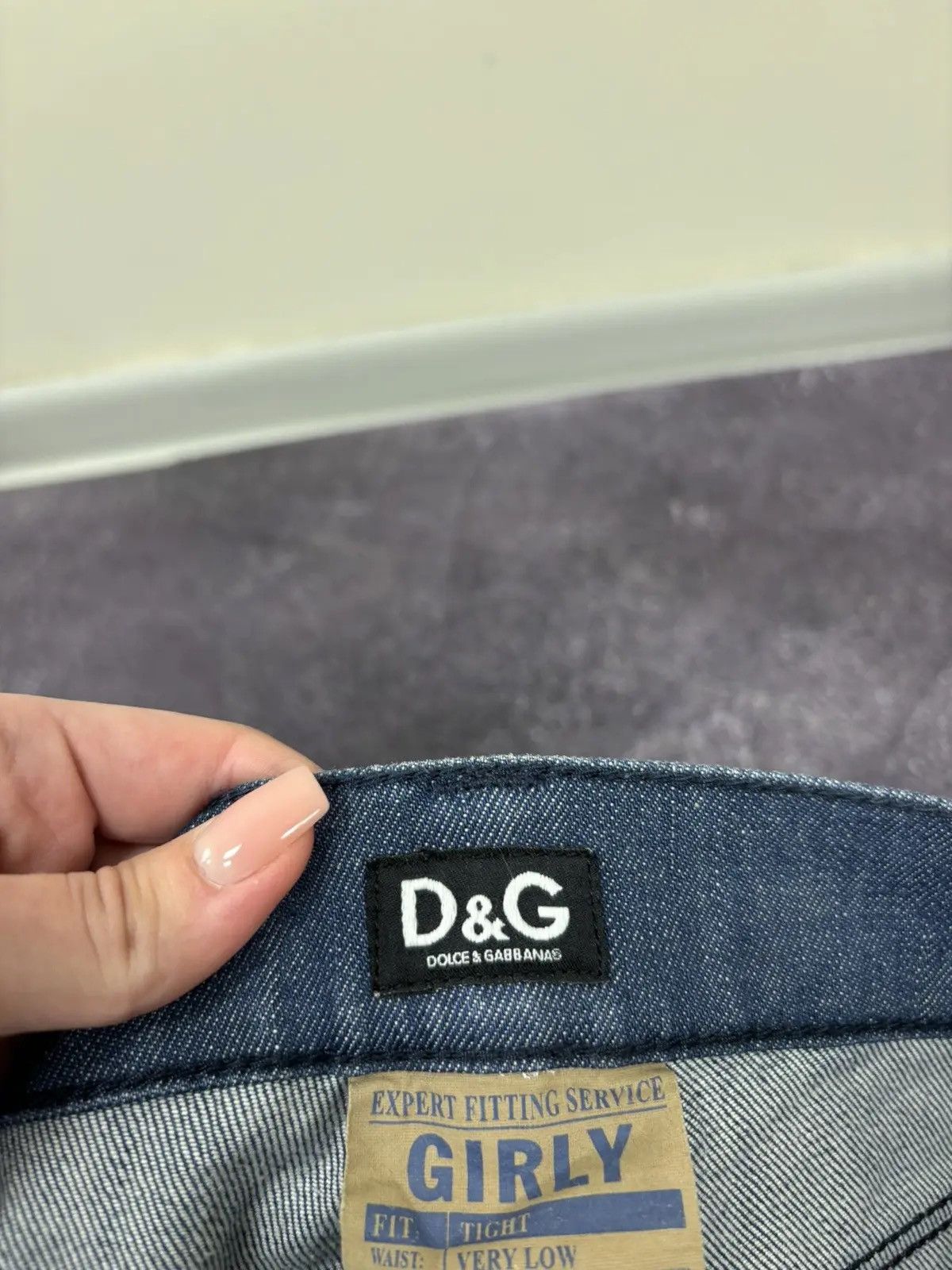 Dolce & Gabbana × Vintage Vintage Dolce & Gabbana Girly Women’s Archival Denim Jeans Size 31" - 10 Thumbnail