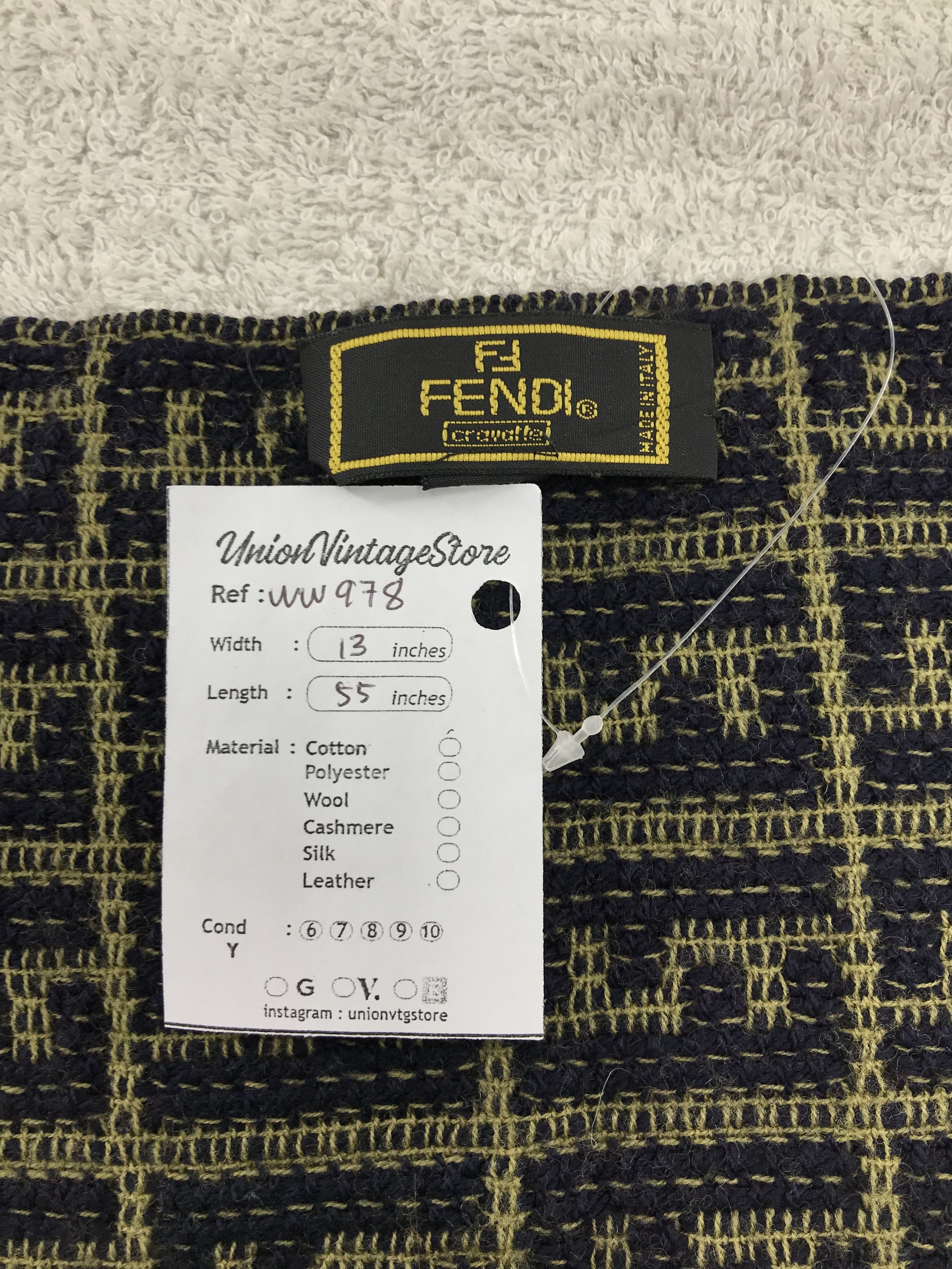 Vintage Fendi Scarf / Muffler / Neckwear - WW978 Size ONE SIZE - 4 Thumbnail